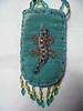 Antique turquoise cell ph. holder w/ gecko